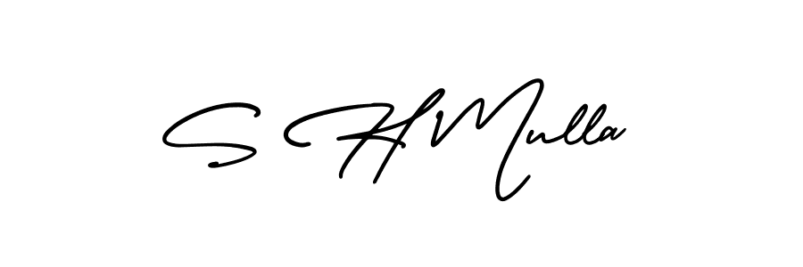 Also we have S H Mulla name is the best signature style. Create professional handwritten signature collection using AmerikaSignatureDemo-Regular autograph style. S H Mulla signature style 3 images and pictures png