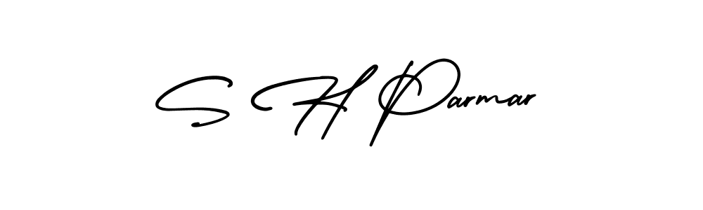 Use a signature maker to create a handwritten signature online. With this signature software, you can design (AmerikaSignatureDemo-Regular) your own signature for name S H Parmar. S H Parmar signature style 3 images and pictures png