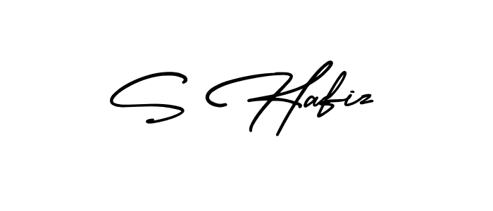 How to make S Hafiz signature? AmerikaSignatureDemo-Regular is a professional autograph style. Create handwritten signature for S Hafiz name. S Hafiz signature style 3 images and pictures png