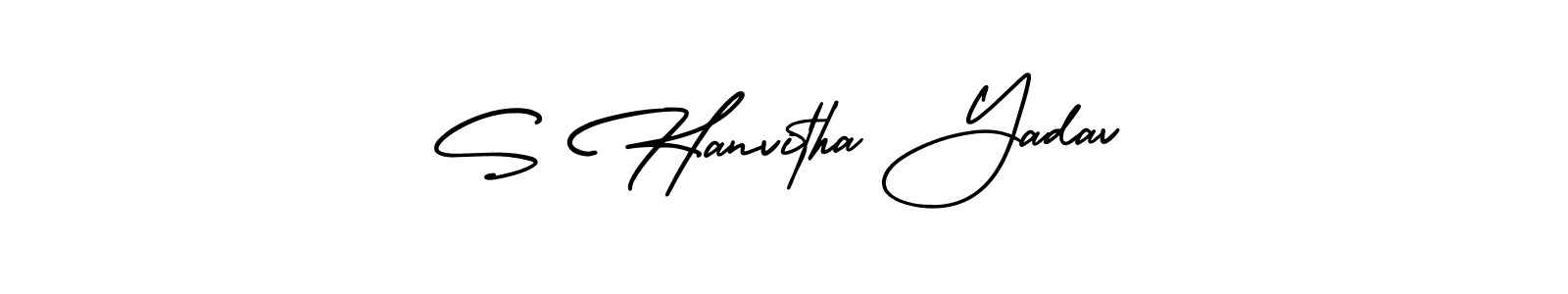 Check out images of Autograph of S Hanvitha Yadav name. Actor S Hanvitha Yadav Signature Style. AmerikaSignatureDemo-Regular is a professional sign style online. S Hanvitha Yadav signature style 3 images and pictures png