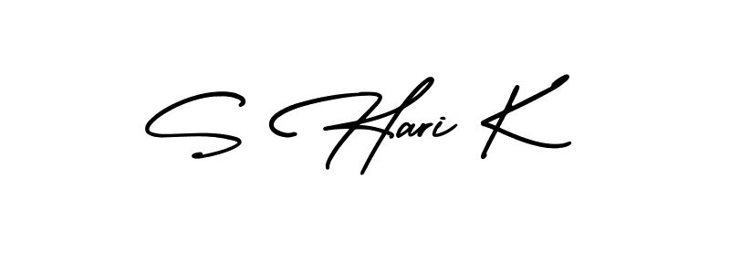 It looks lik you need a new signature style for name S Hari K. Design unique handwritten (AmerikaSignatureDemo-Regular) signature with our free signature maker in just a few clicks. S Hari K signature style 3 images and pictures png