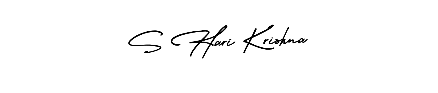 Make a beautiful signature design for name S Hari Krishna. With this signature (AmerikaSignatureDemo-Regular) style, you can create a handwritten signature for free. S Hari Krishna signature style 3 images and pictures png