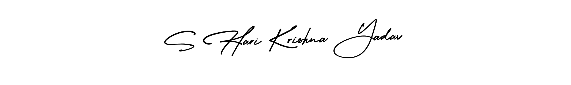 How to make S Hari Krishna Yadav signature? AmerikaSignatureDemo-Regular is a professional autograph style. Create handwritten signature for S Hari Krishna Yadav name. S Hari Krishna Yadav signature style 3 images and pictures png