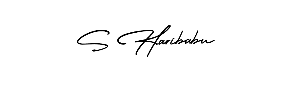 if you are searching for the best signature style for your name S Haribabu. so please give up your signature search. here we have designed multiple signature styles  using AmerikaSignatureDemo-Regular. S Haribabu signature style 3 images and pictures png