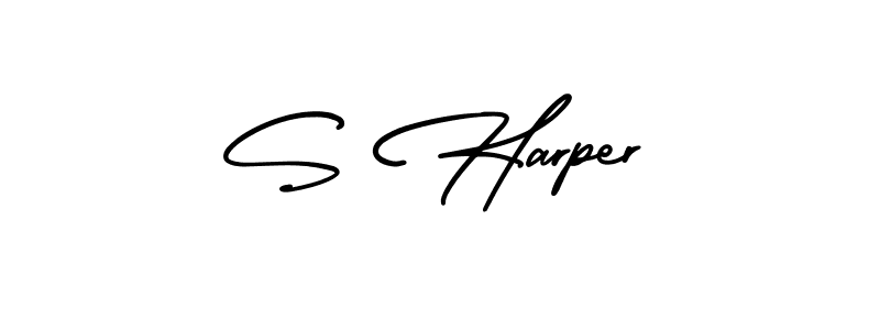 AmerikaSignatureDemo-Regular is a professional signature style that is perfect for those who want to add a touch of class to their signature. It is also a great choice for those who want to make their signature more unique. Get S Harper name to fancy signature for free. S Harper signature style 3 images and pictures png