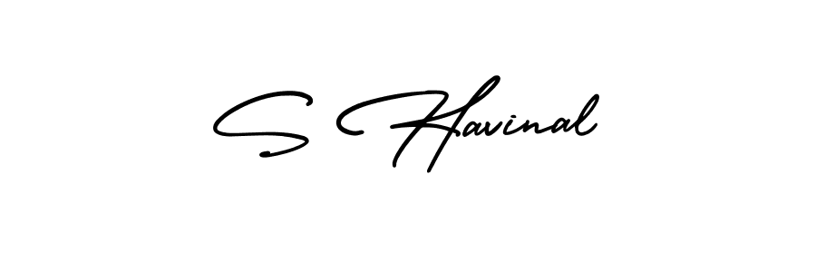 Also You can easily find your signature by using the search form. We will create S Havinal name handwritten signature images for you free of cost using AmerikaSignatureDemo-Regular sign style. S Havinal signature style 3 images and pictures png
