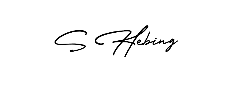 This is the best signature style for the S Hebing name. Also you like these signature font (AmerikaSignatureDemo-Regular). Mix name signature. S Hebing signature style 3 images and pictures png