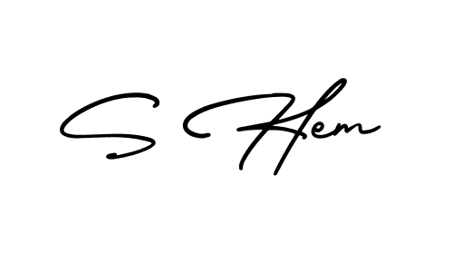 if you are searching for the best signature style for your name S Hem. so please give up your signature search. here we have designed multiple signature styles  using AmerikaSignatureDemo-Regular. S Hem signature style 3 images and pictures png