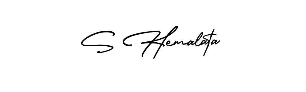 How to make S Hemalata signature? AmerikaSignatureDemo-Regular is a professional autograph style. Create handwritten signature for S Hemalata name. S Hemalata signature style 3 images and pictures png