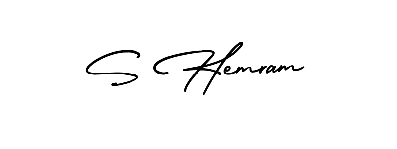 Make a beautiful signature design for name S Hemram. Use this online signature maker to create a handwritten signature for free. S Hemram signature style 3 images and pictures png