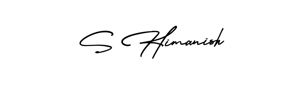 Check out images of Autograph of S Himanish name. Actor S Himanish Signature Style. AmerikaSignatureDemo-Regular is a professional sign style online. S Himanish signature style 3 images and pictures png