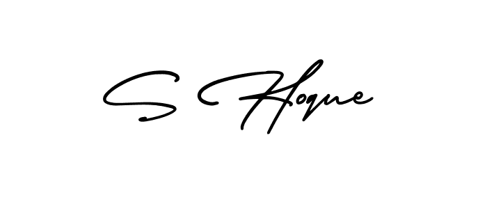 Best and Professional Signature Style for S Hoque. AmerikaSignatureDemo-Regular Best Signature Style Collection. S Hoque signature style 3 images and pictures png