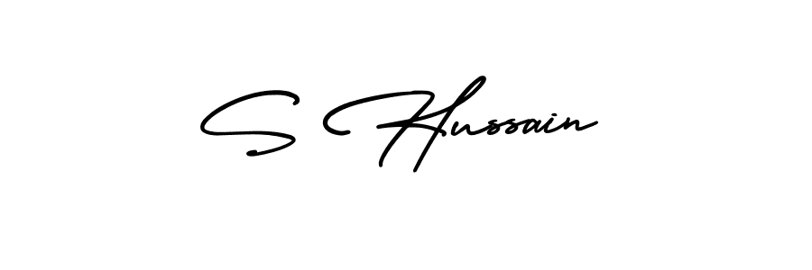 Make a beautiful signature design for name S Hussain. Use this online signature maker to create a handwritten signature for free. S Hussain signature style 3 images and pictures png