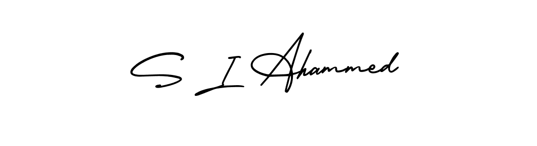 It looks lik you need a new signature style for name S I Ahammed. Design unique handwritten (AmerikaSignatureDemo-Regular) signature with our free signature maker in just a few clicks. S I Ahammed signature style 3 images and pictures png