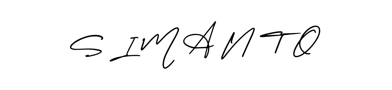 Make a short S I M A N T O signature style. Manage your documents anywhere anytime using AmerikaSignatureDemo-Regular. Create and add eSignatures, submit forms, share and send files easily. S I M A N T O signature style 3 images and pictures png