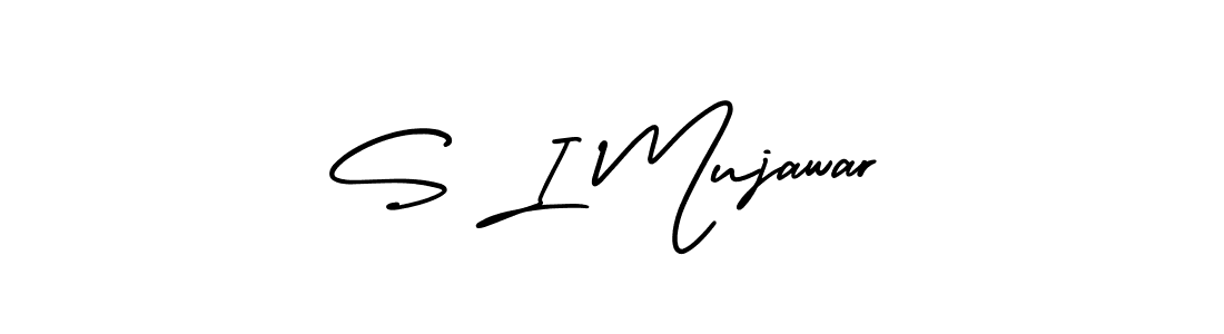 Similarly AmerikaSignatureDemo-Regular is the best handwritten signature design. Signature creator online .You can use it as an online autograph creator for name S I Mujawar. S I Mujawar signature style 3 images and pictures png