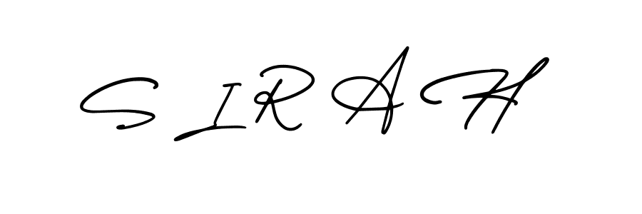 Use a signature maker to create a handwritten signature online. With this signature software, you can design (AmerikaSignatureDemo-Regular) your own signature for name S I R A H. S I R A H signature style 3 images and pictures png