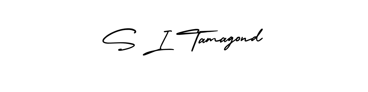 How to Draw S I Tamagond signature style? AmerikaSignatureDemo-Regular is a latest design signature styles for name S I Tamagond. S I Tamagond signature style 3 images and pictures png