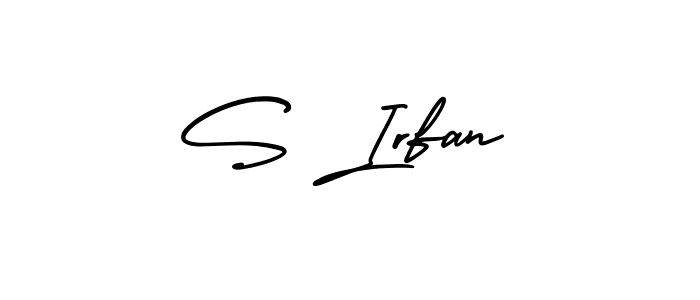 S Irfan stylish signature style. Best Handwritten Sign (AmerikaSignatureDemo-Regular) for my name. Handwritten Signature Collection Ideas for my name S Irfan. S Irfan signature style 3 images and pictures png