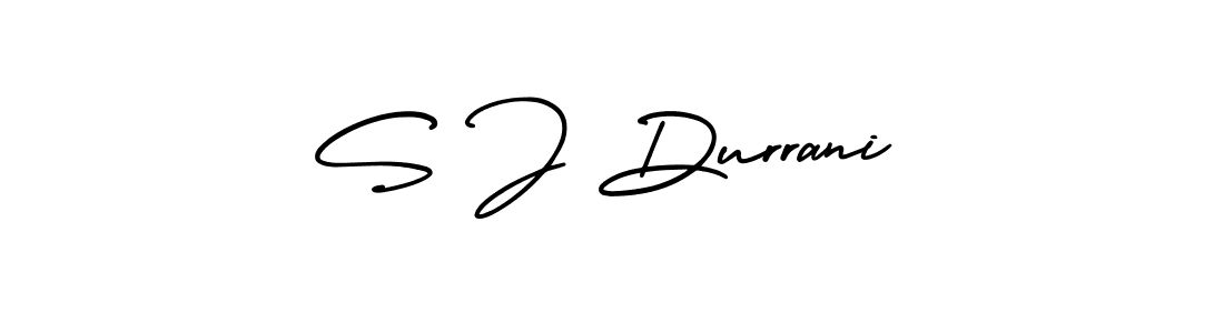 You should practise on your own different ways (AmerikaSignatureDemo-Regular) to write your name (S J Durrani) in signature. don't let someone else do it for you. S J Durrani signature style 3 images and pictures png