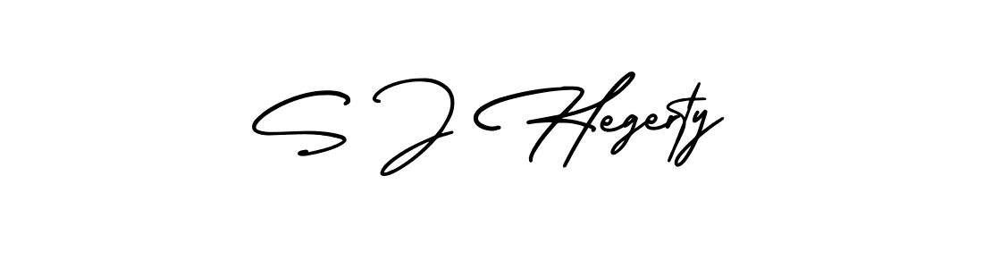 Best and Professional Signature Style for S J Hegerty. AmerikaSignatureDemo-Regular Best Signature Style Collection. S J Hegerty signature style 3 images and pictures png