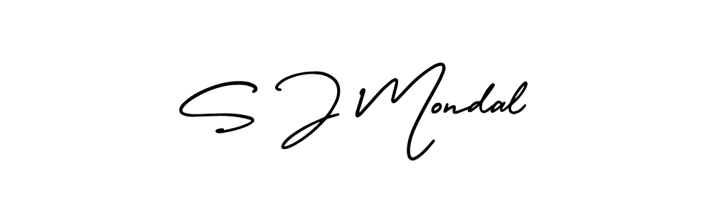Make a beautiful signature design for name S J Mondal. Use this online signature maker to create a handwritten signature for free. S J Mondal signature style 3 images and pictures png