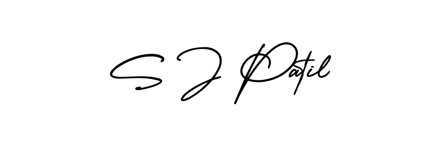 How to make S J Patil signature? AmerikaSignatureDemo-Regular is a professional autograph style. Create handwritten signature for S J Patil name. S J Patil signature style 3 images and pictures png
