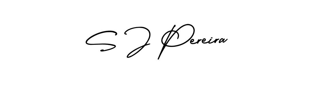 Design your own signature with our free online signature maker. With this signature software, you can create a handwritten (AmerikaSignatureDemo-Regular) signature for name S J Pereira. S J Pereira signature style 3 images and pictures png