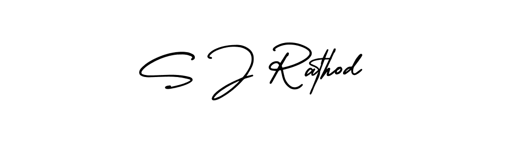 Make a beautiful signature design for name S J Rathod. Use this online signature maker to create a handwritten signature for free. S J Rathod signature style 3 images and pictures png