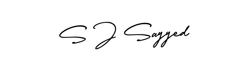 Also we have S J Sayyed name is the best signature style. Create professional handwritten signature collection using AmerikaSignatureDemo-Regular autograph style. S J Sayyed signature style 3 images and pictures png