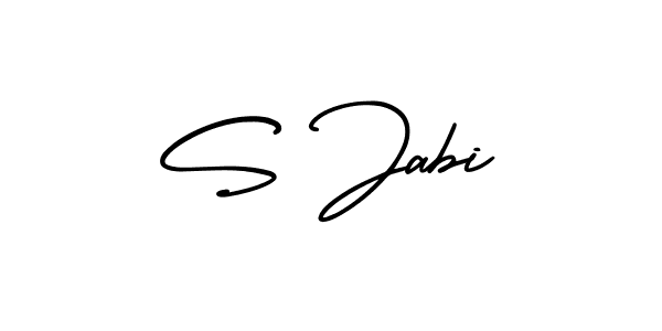 Also we have S Jabi name is the best signature style. Create professional handwritten signature collection using AmerikaSignatureDemo-Regular autograph style. S Jabi signature style 3 images and pictures png
