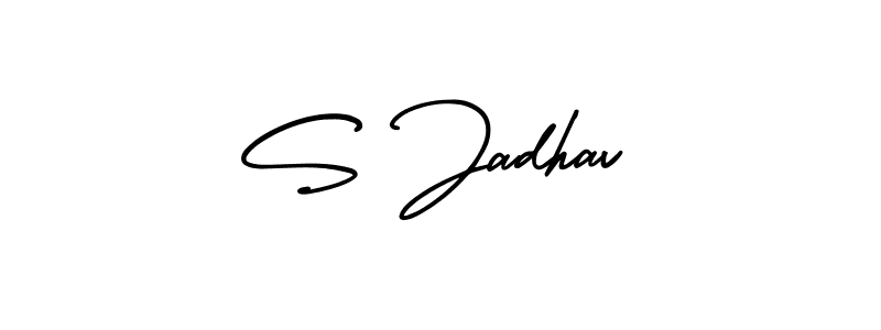 How to Draw S Jadhav signature style? AmerikaSignatureDemo-Regular is a latest design signature styles for name S Jadhav. S Jadhav signature style 3 images and pictures png