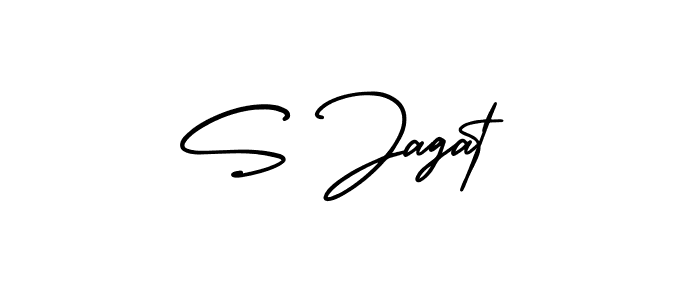 Also we have S Jagat name is the best signature style. Create professional handwritten signature collection using AmerikaSignatureDemo-Regular autograph style. S Jagat signature style 3 images and pictures png
