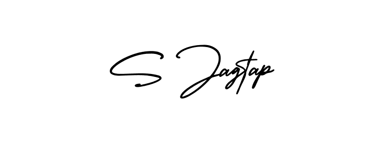 Make a beautiful signature design for name S Jagtap. With this signature (AmerikaSignatureDemo-Regular) style, you can create a handwritten signature for free. S Jagtap signature style 3 images and pictures png