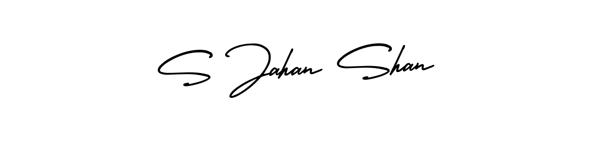 Create a beautiful signature design for name S Jahan Shan. With this signature (AmerikaSignatureDemo-Regular) fonts, you can make a handwritten signature for free. S Jahan Shan signature style 3 images and pictures png