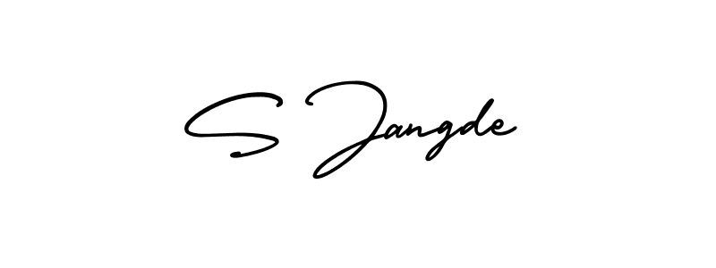 Make a beautiful signature design for name S Jangde. With this signature (AmerikaSignatureDemo-Regular) style, you can create a handwritten signature for free. S Jangde signature style 3 images and pictures png