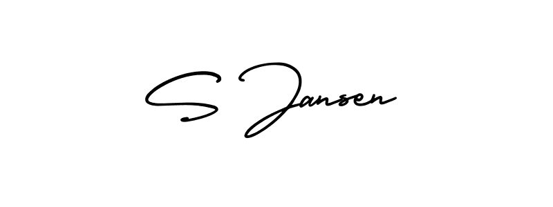 Create a beautiful signature design for name S Jansen. With this signature (AmerikaSignatureDemo-Regular) fonts, you can make a handwritten signature for free. S Jansen signature style 3 images and pictures png