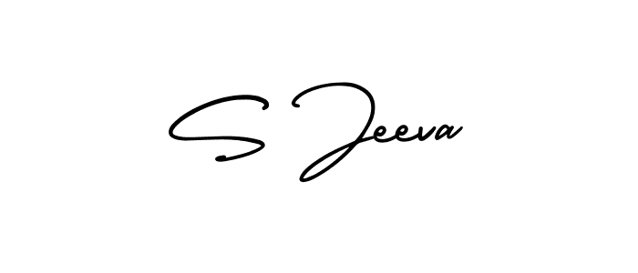 It looks lik you need a new signature style for name S Jeeva. Design unique handwritten (AmerikaSignatureDemo-Regular) signature with our free signature maker in just a few clicks. S Jeeva signature style 3 images and pictures png