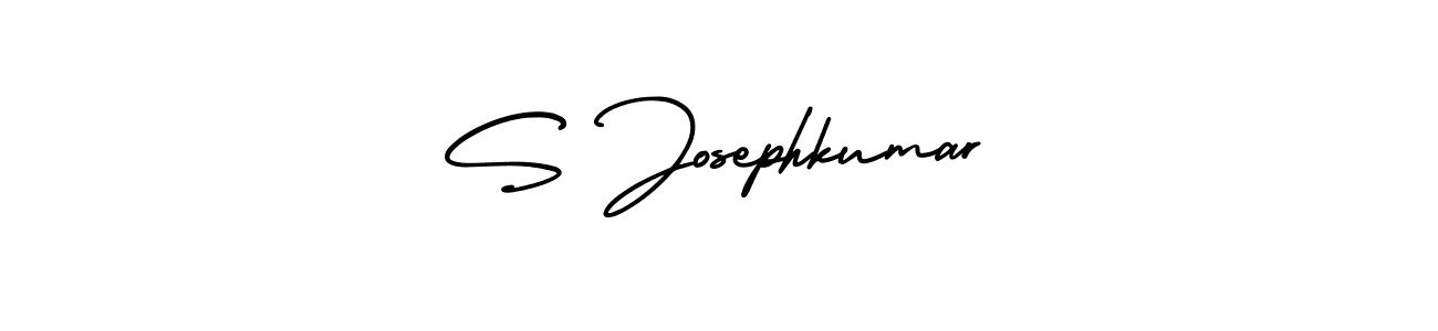 The best way (AmerikaSignatureDemo-Regular) to make a short signature is to pick only two or three words in your name. The name S Josephkumar include a total of six letters. For converting this name. S Josephkumar signature style 3 images and pictures png
