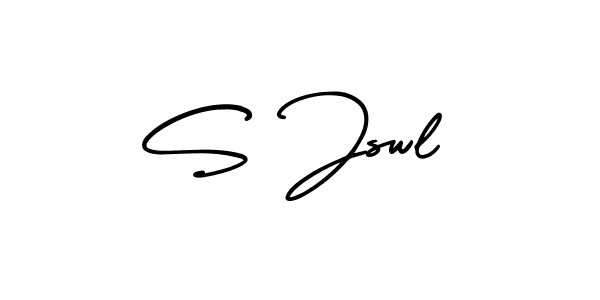 Best and Professional Signature Style for S Jswl. AmerikaSignatureDemo-Regular Best Signature Style Collection. S Jswl signature style 3 images and pictures png