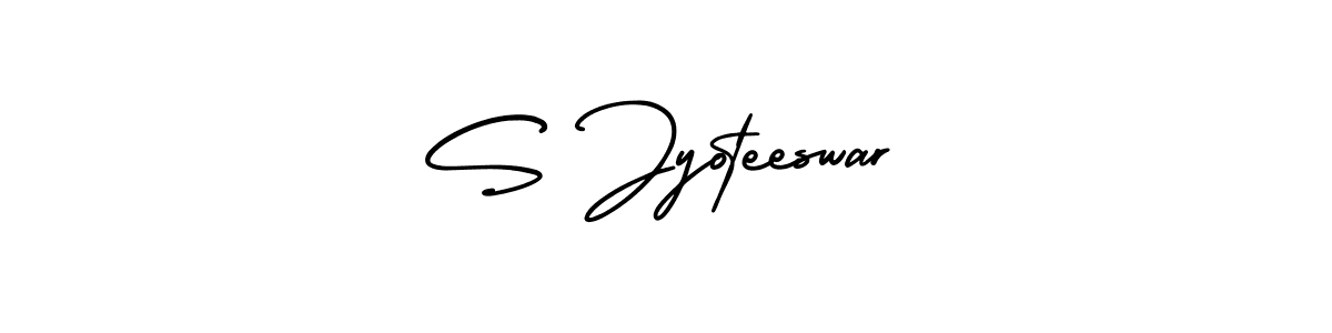 AmerikaSignatureDemo-Regular is a professional signature style that is perfect for those who want to add a touch of class to their signature. It is also a great choice for those who want to make their signature more unique. Get S Jyoteeswar name to fancy signature for free. S Jyoteeswar signature style 3 images and pictures png