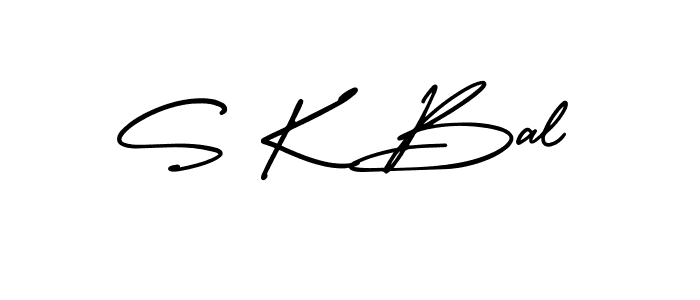 Design your own signature with our free online signature maker. With this signature software, you can create a handwritten (AmerikaSignatureDemo-Regular) signature for name S K Bal. S K Bal signature style 3 images and pictures png