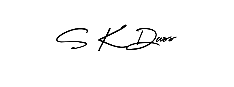 Design your own signature with our free online signature maker. With this signature software, you can create a handwritten (AmerikaSignatureDemo-Regular) signature for name S K Dass. S K Dass signature style 3 images and pictures png