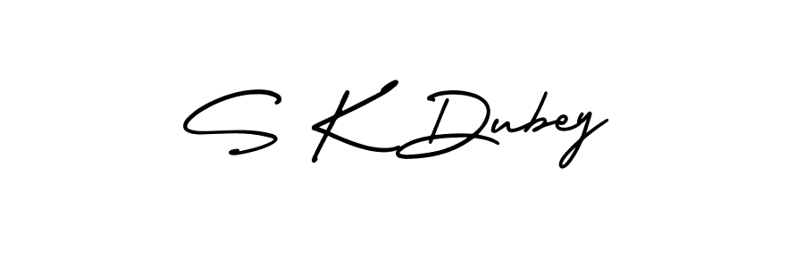 AmerikaSignatureDemo-Regular is a professional signature style that is perfect for those who want to add a touch of class to their signature. It is also a great choice for those who want to make their signature more unique. Get S K Dubey name to fancy signature for free. S K Dubey signature style 3 images and pictures png