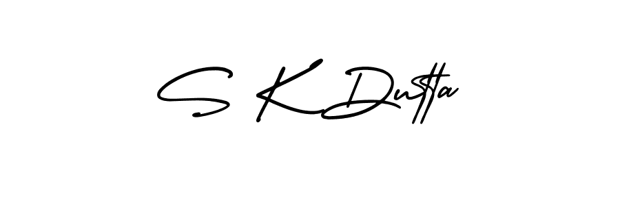 S K Dutta stylish signature style. Best Handwritten Sign (AmerikaSignatureDemo-Regular) for my name. Handwritten Signature Collection Ideas for my name S K Dutta. S K Dutta signature style 3 images and pictures png