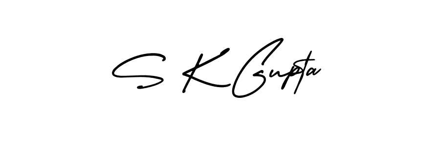 AmerikaSignatureDemo-Regular is a professional signature style that is perfect for those who want to add a touch of class to their signature. It is also a great choice for those who want to make their signature more unique. Get S K Gupta name to fancy signature for free. S K Gupta signature style 3 images and pictures png