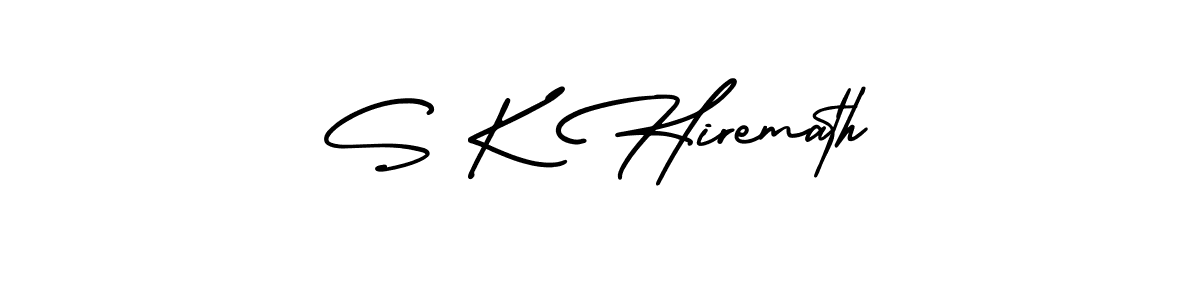 Design your own signature with our free online signature maker. With this signature software, you can create a handwritten (AmerikaSignatureDemo-Regular) signature for name S K Hiremath. S K Hiremath signature style 3 images and pictures png