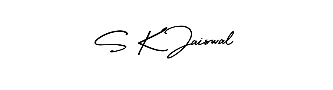 How to make S K Jaiswal name signature. Use AmerikaSignatureDemo-Regular style for creating short signs online. This is the latest handwritten sign. S K Jaiswal signature style 3 images and pictures png