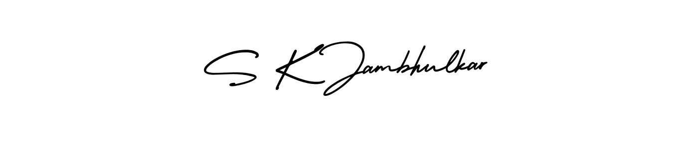 Also we have S K Jambhulkar name is the best signature style. Create professional handwritten signature collection using AmerikaSignatureDemo-Regular autograph style. S K Jambhulkar signature style 3 images and pictures png