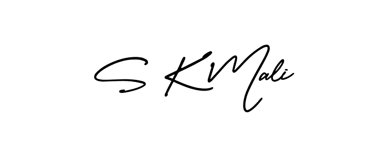 How to Draw S K Mali signature style? AmerikaSignatureDemo-Regular is a latest design signature styles for name S K Mali. S K Mali signature style 3 images and pictures png